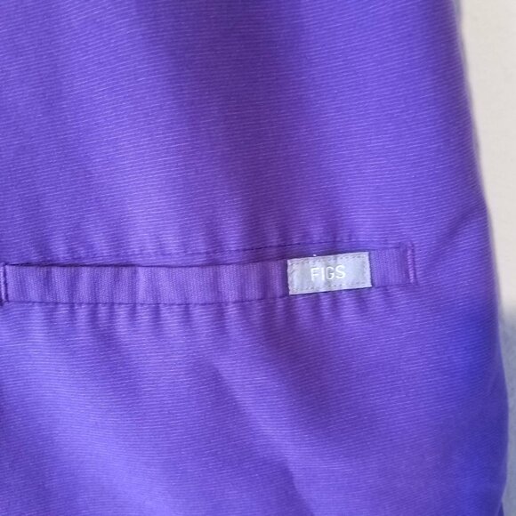 Figs Casma Three Pocket Scrub Top Purple Technical Collection Women's XS FW1100 - Picture 3 of 8